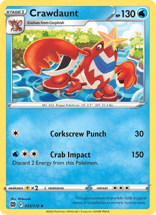 Crawdaunt - Brilliant Stars 033/172