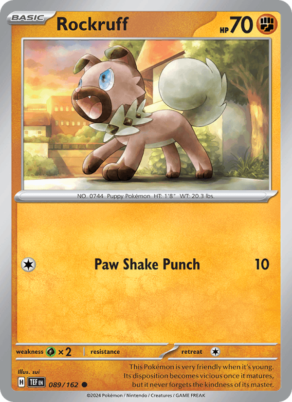 Rockruff - Temporal Forces 089/162