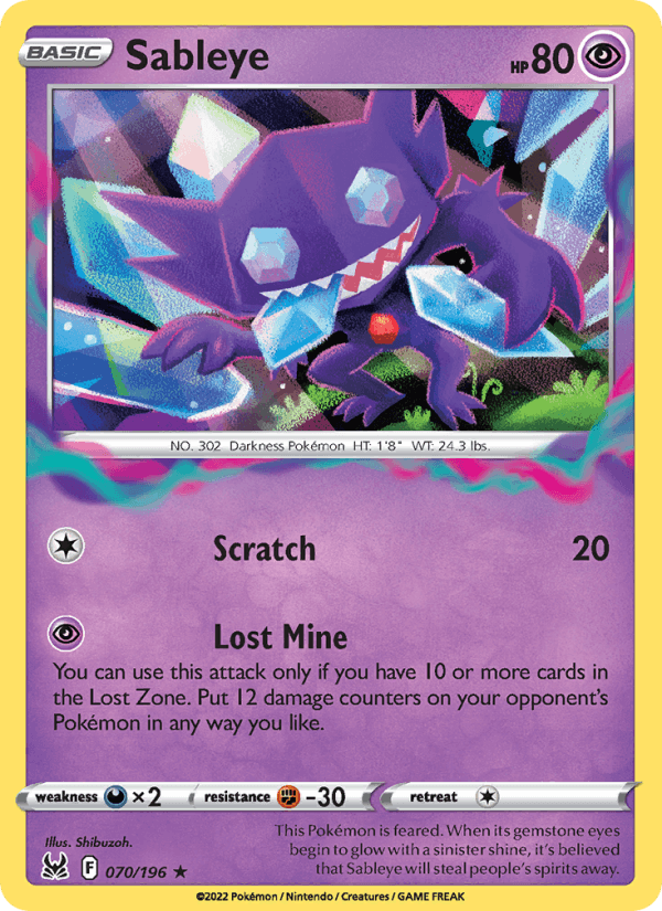 Sableye - Lost Origin 070/196