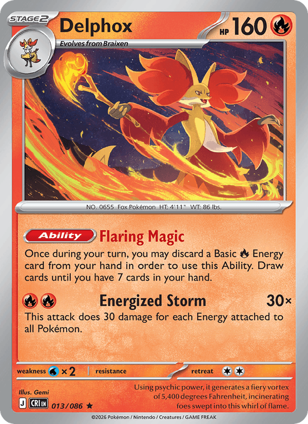 Delphox - Chaos Rising 013/086
