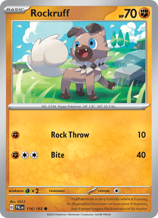 Rockruff - Paldea Evolved 116/193