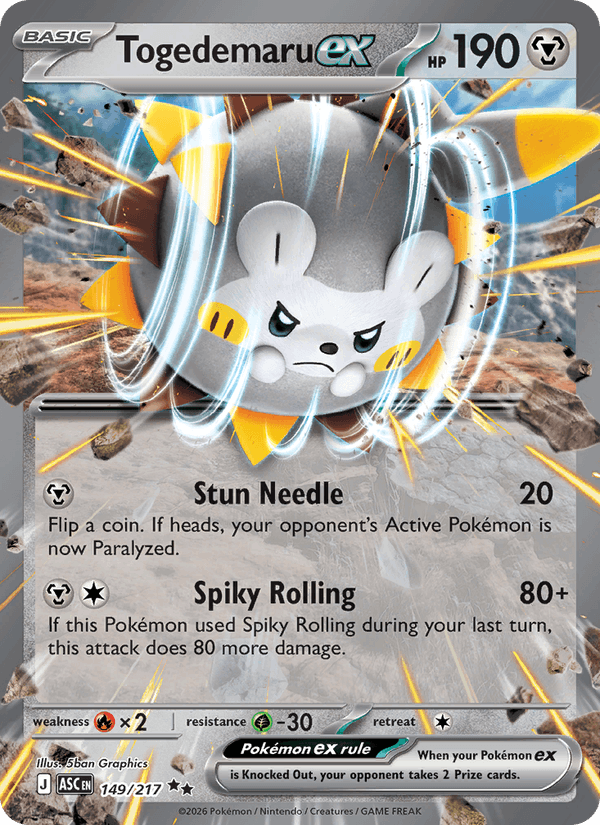 Togedemaru ex - Ascended Heroes 149/217