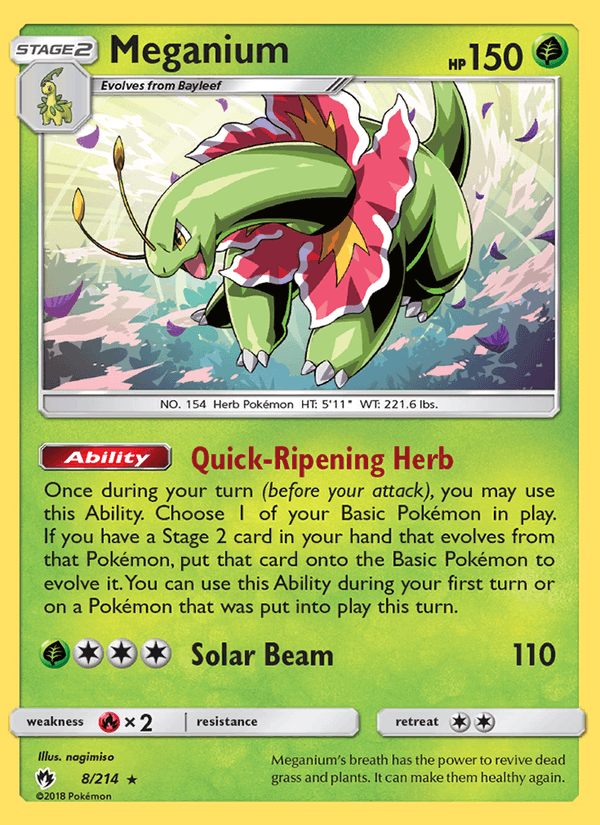Meganium - Lost Thunder 008/214