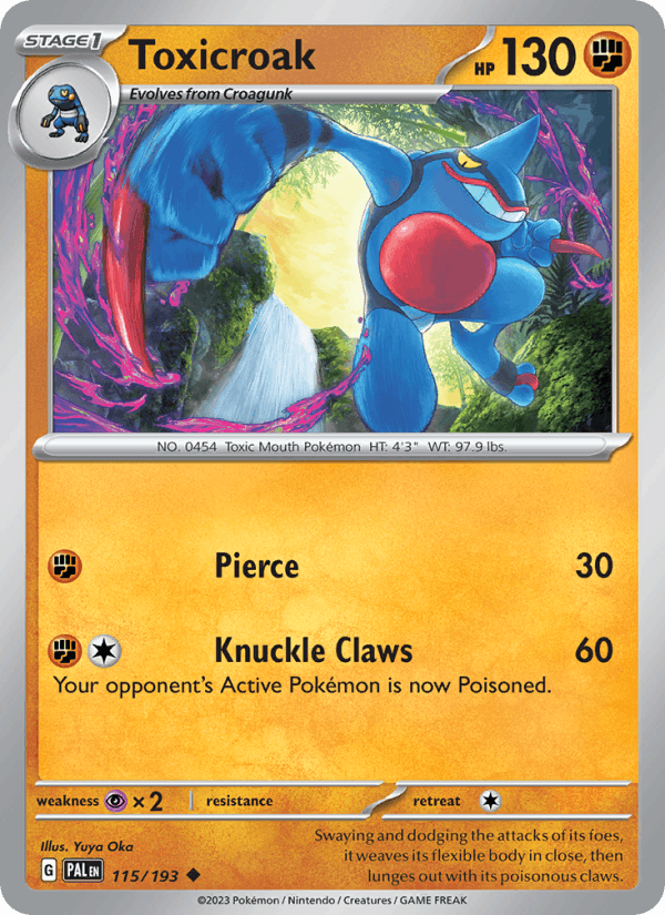 Toxicroak - Paldea Evolved 115/193