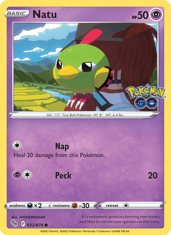 Natu - Pokémon GO 032/078