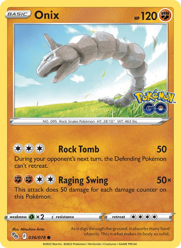 Onix - Pokémon GO 036/078