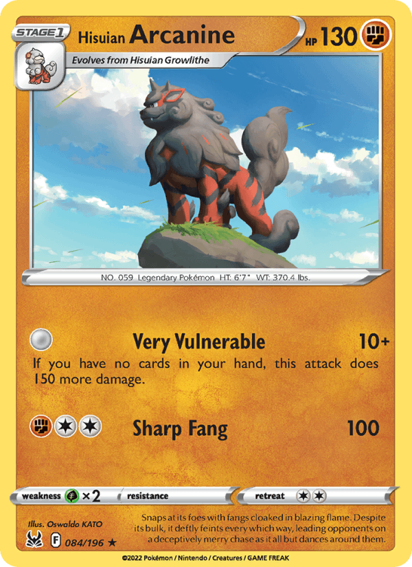 Hisuian Arcanine - Lost Origin 084/196
