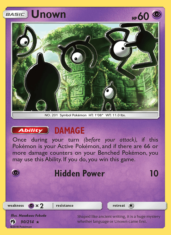 Unown - Lost Thunder 090/214