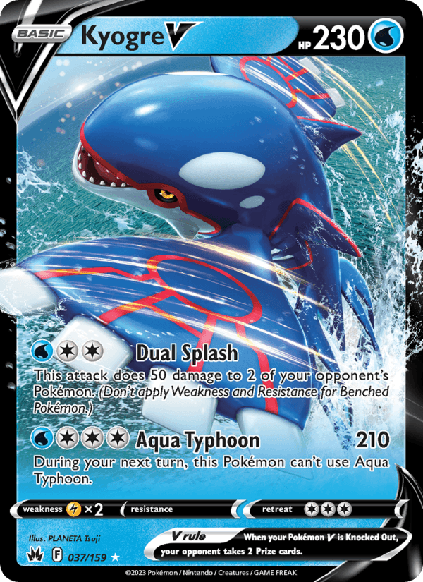 Kyogre V - Crown Zenith 037/159