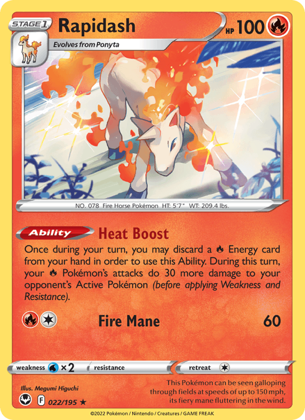 Rapidash - Silver Tempest 022/195