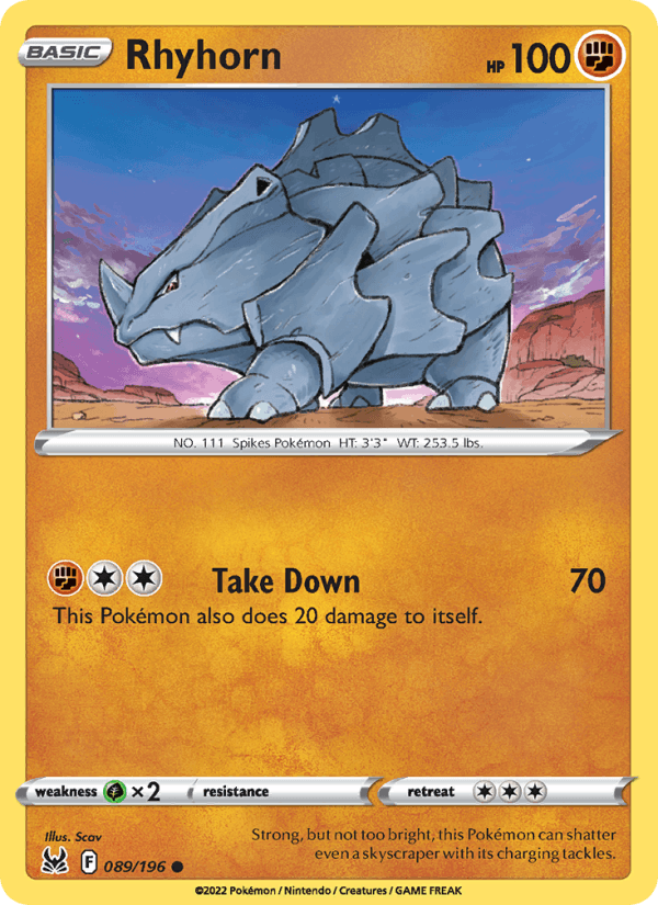Rhyhorn - Lost Origin 089/196
