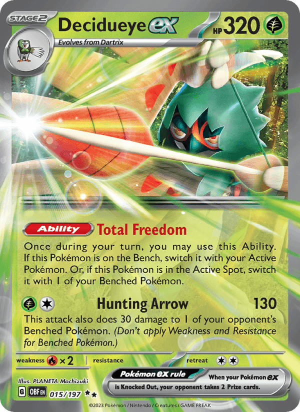 Decidueye ex - Obsidian Flames 015/197