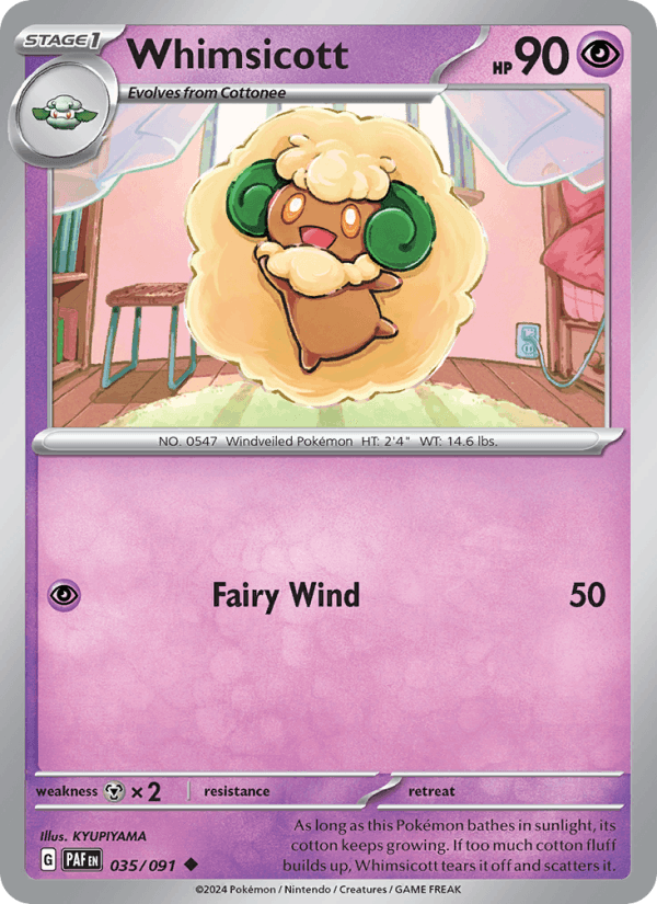 Whimsicott - Paldean Fates 035/091