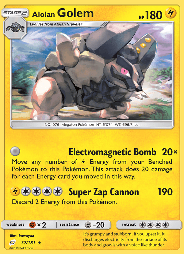 Alolan Golem - Team Up 037/181