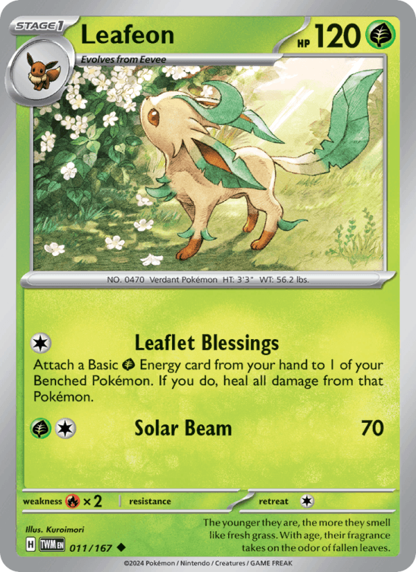 Leafeon - Twilight Masquerade 011/167