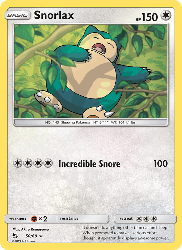 Snorlax - Hidden Fates 050/068