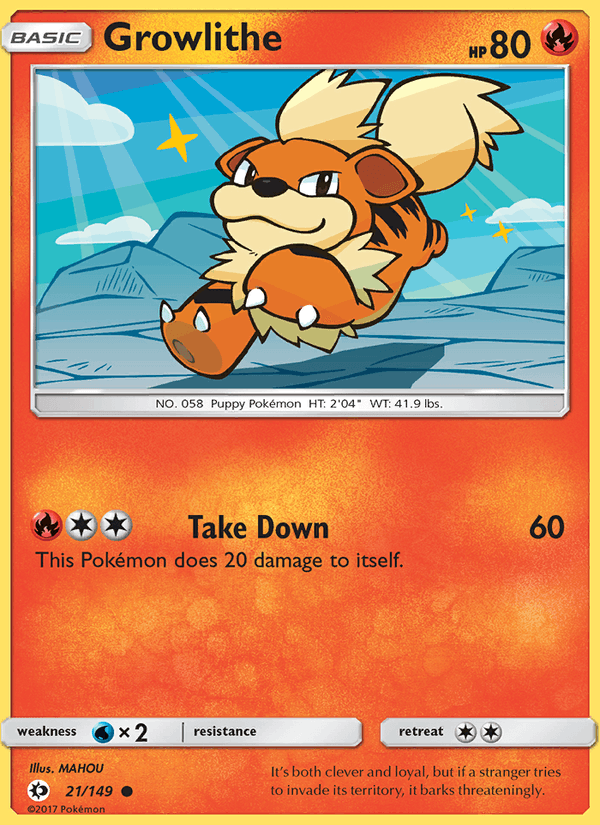 Growlithe - Sun & Moon 021/149