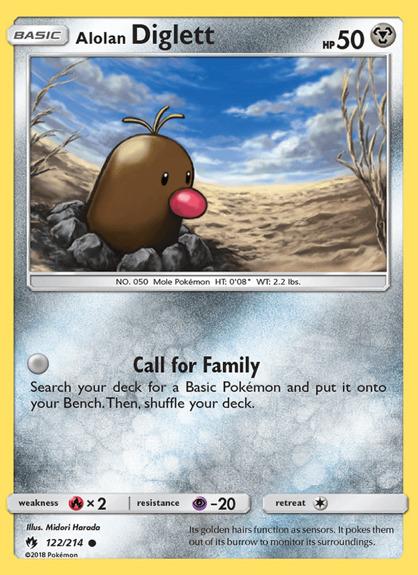 Alolan Diglett - Lost Thunder 122/214