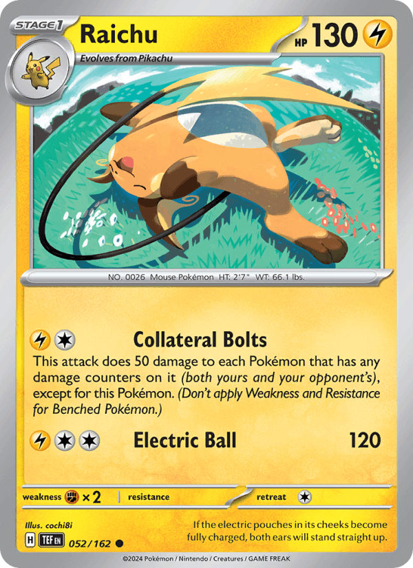 Raichu - Temporal Forces 052/162