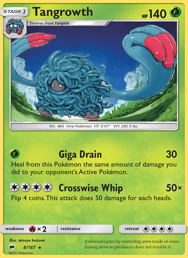 Tangrowth - Burning Shadows 008/147
