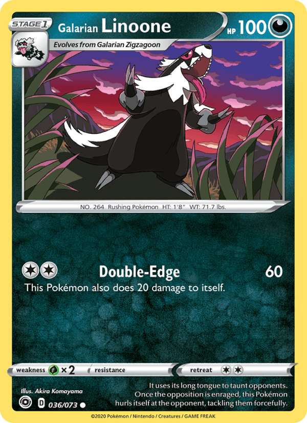 Galarian Linoone - Champion's Path 036/073