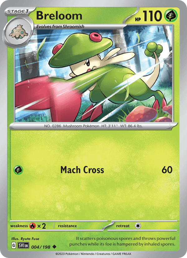 Breloom - Scarlet & Violet 004/198