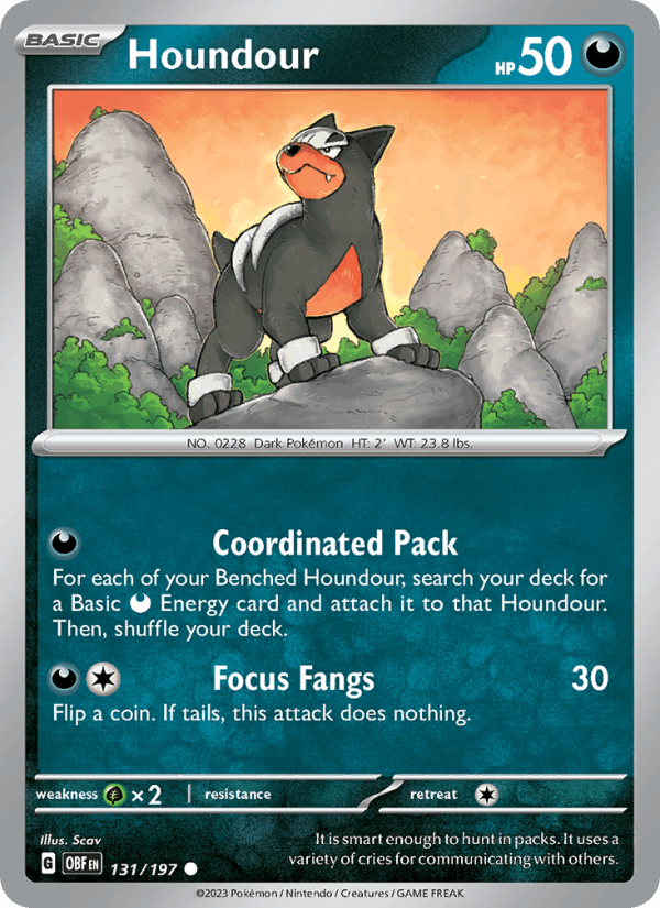 Houndour - Obsidian Flames 131/197