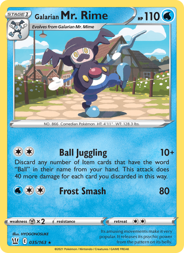 Galarian Mr. Rime - Battle Styles 035/163