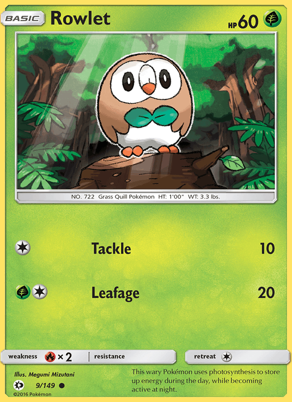Rowlet - Sun & Moon 009/149