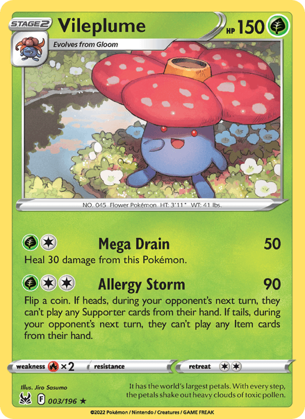 Vileplume - Lost Origin 003/196