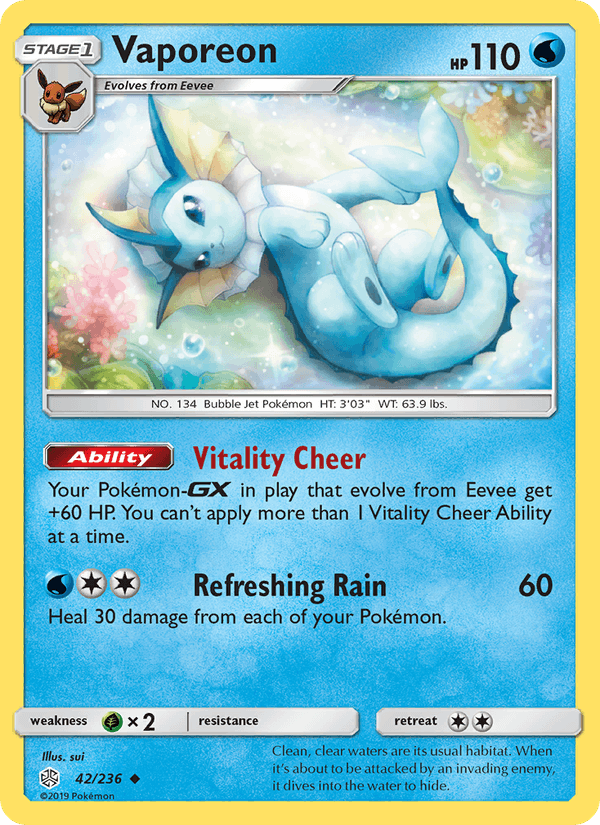 Vaporeon - Cosmic Eclipse 042/236