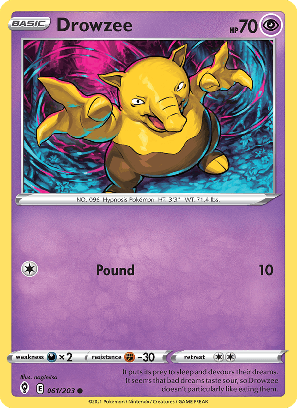 Drowzee - Evolving Skies 061/203