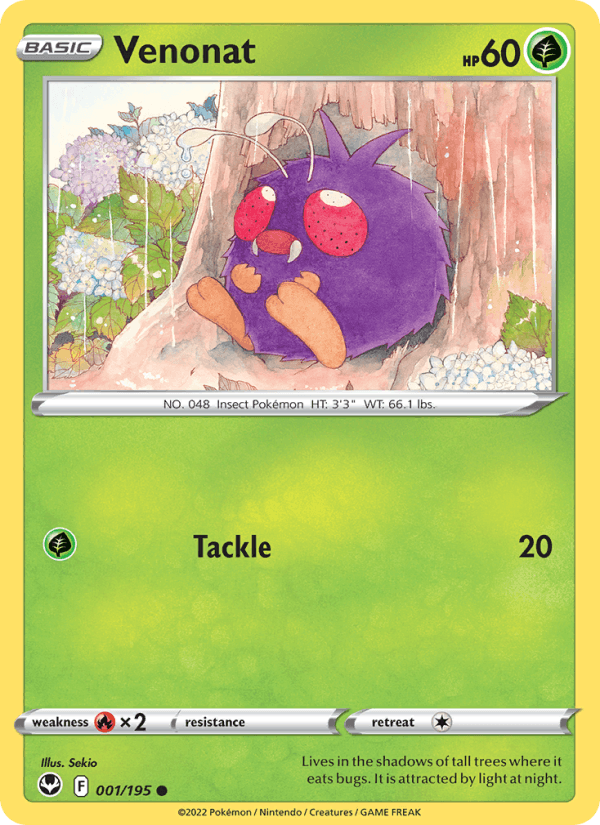 Venonat - Silver Tempest 001/195