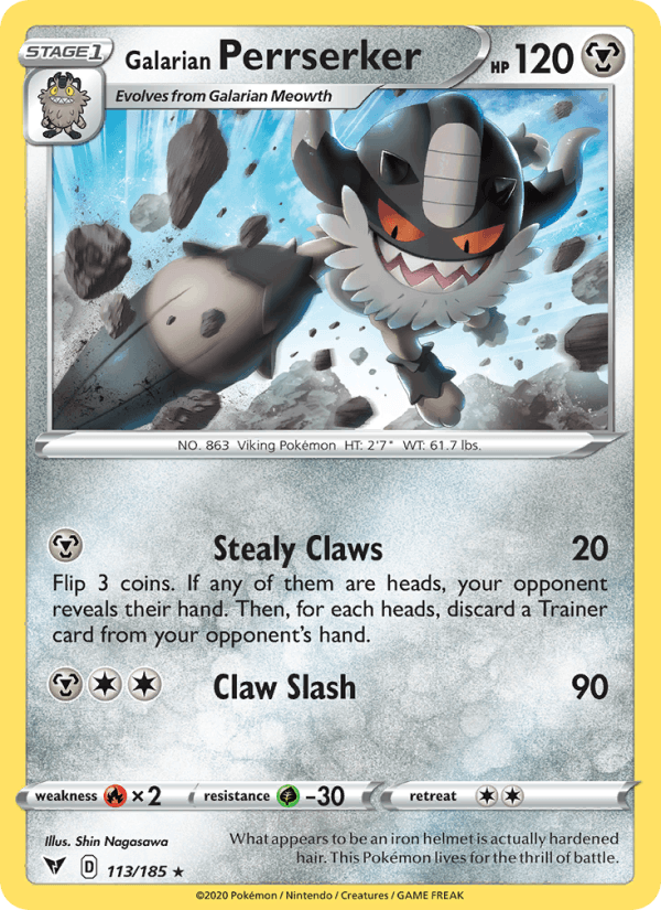 Galarian Perrserker - Vivid Voltage 113/185