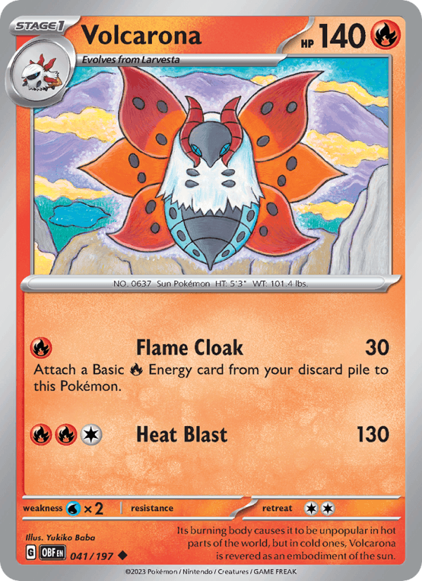 Volcarona - Obsidian Flames 041/197