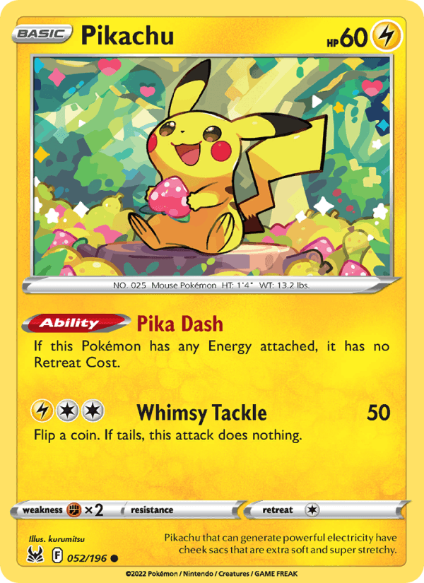 Pikachu - Lost Origin 052/196