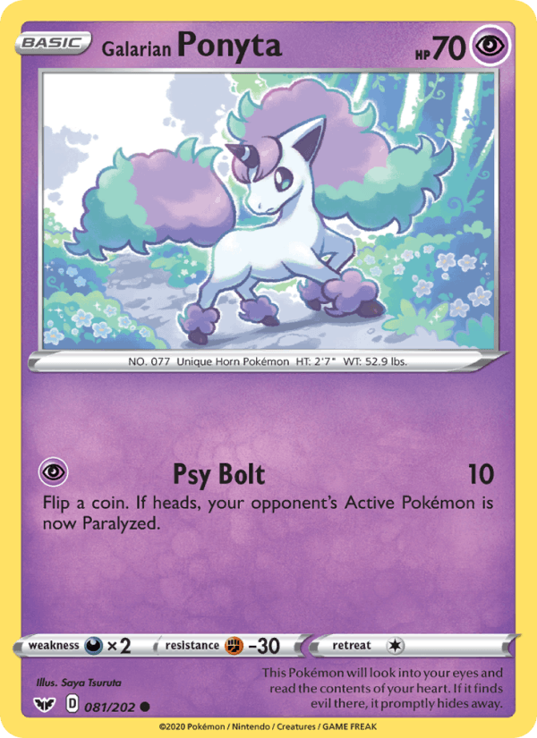 Galarian Ponyta - Sword & Shield 081/202