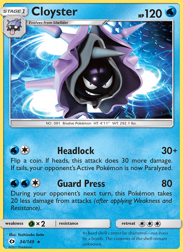 Cloyster - Sun & Moon 034/149