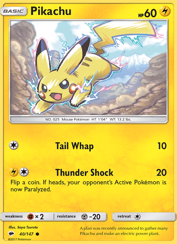 Pikachu - Burning Shadows 040/147