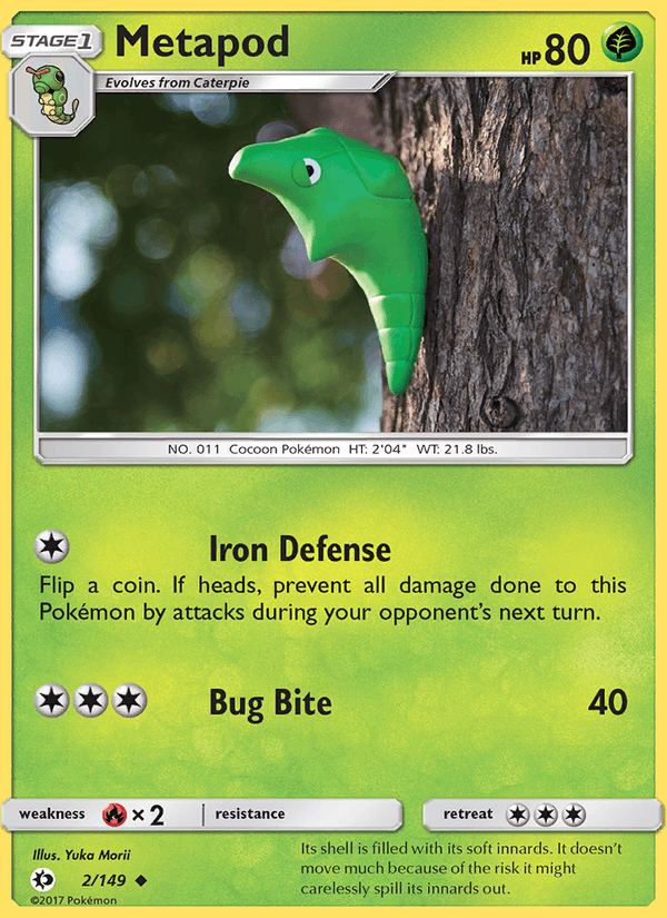 Metapod - Sun & Moon 002/149