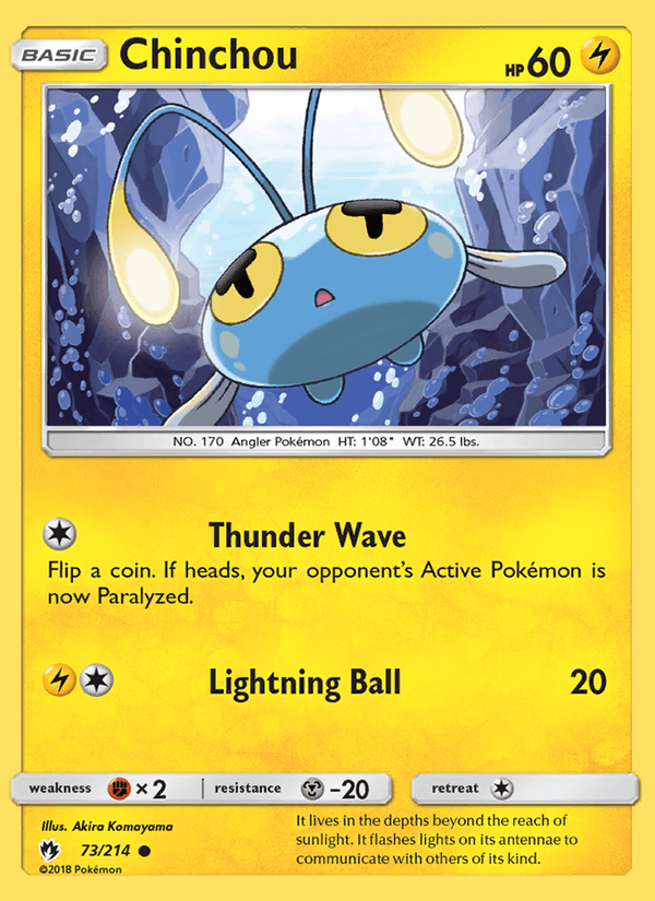 Chinchou - Lost Thunder 073/214