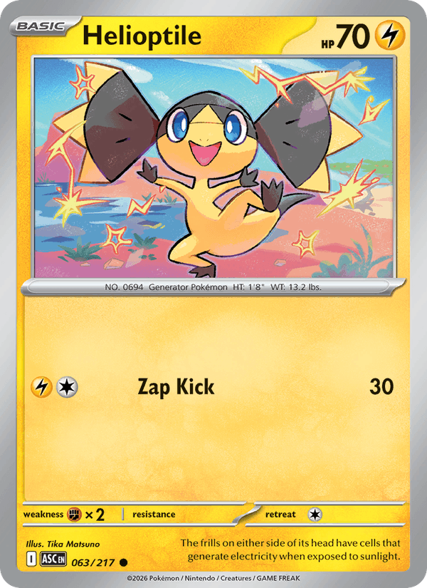Helioptile - Ascended Heroes 063/217