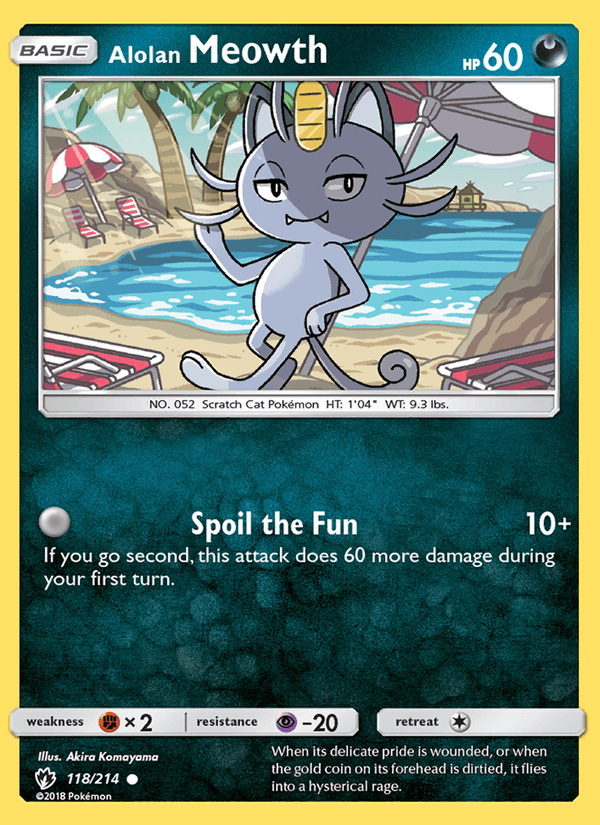 Alolan Meowth - Lost Thunder 118/214