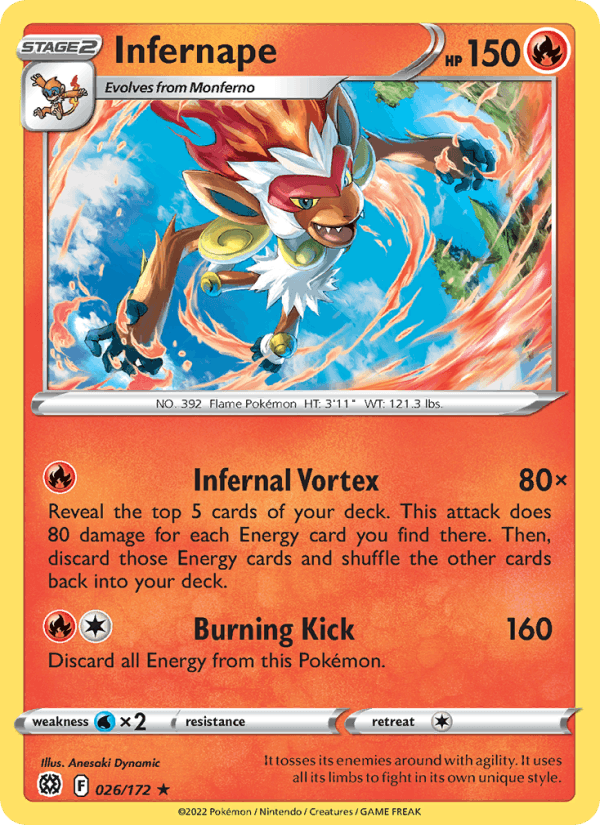 Infernape - Brilliant Stars 026/172