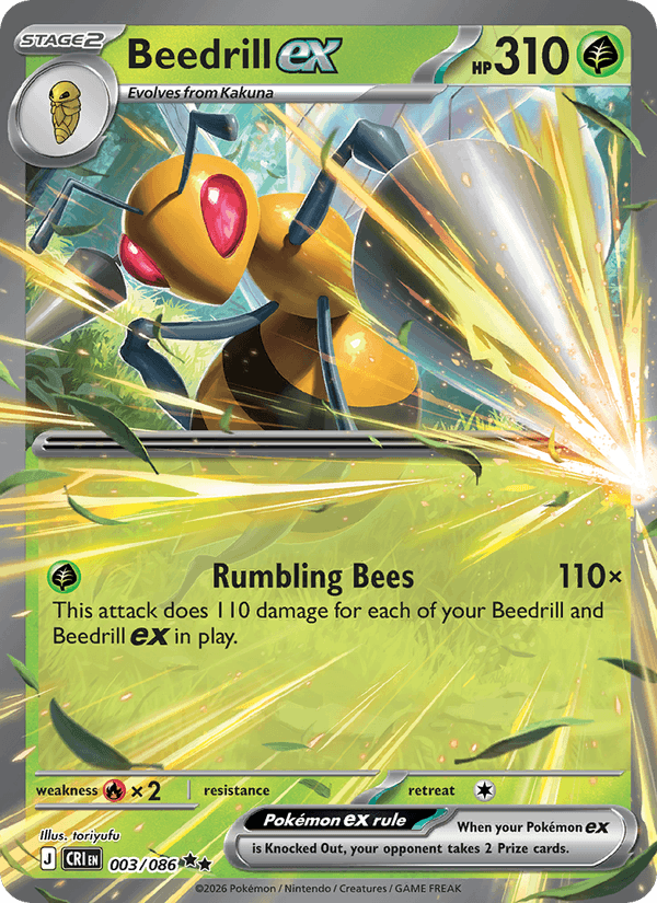 Beedrill ex - Chaos Rising 003/086