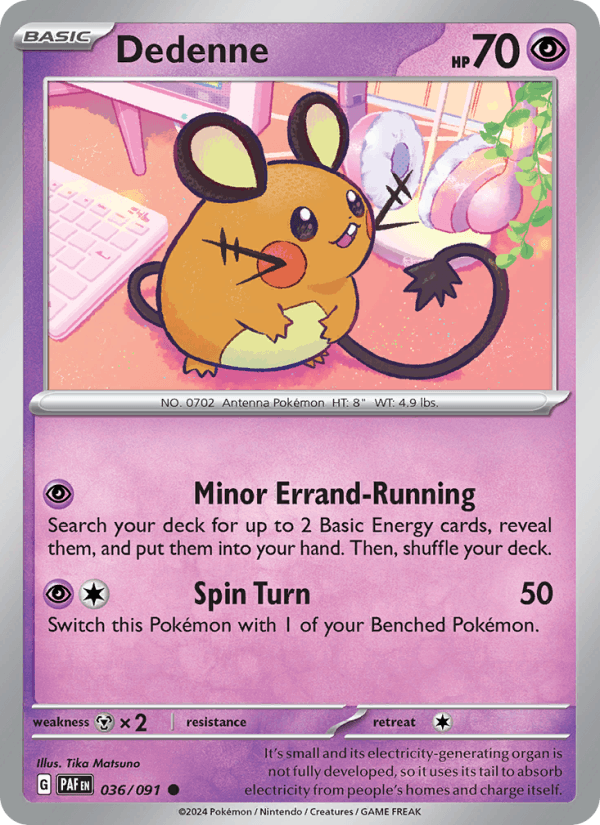 Dedenne - Paldean Fates 036/091