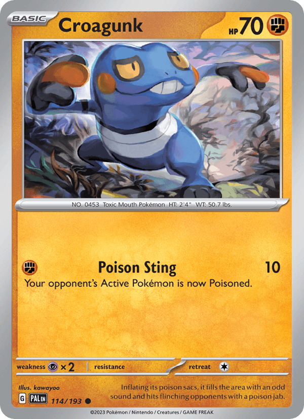 Croagunk - Paldea Evolved 114/193
