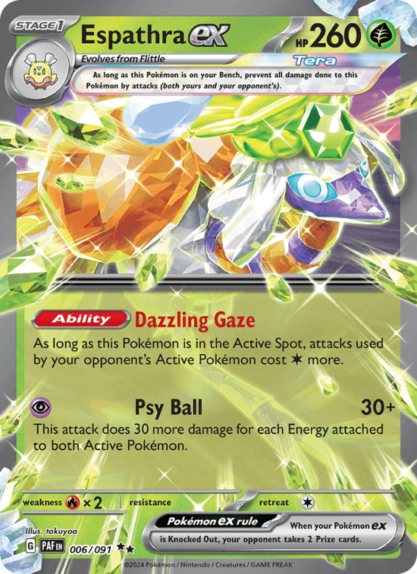 Espathra ex - Paldean Fates 006/091