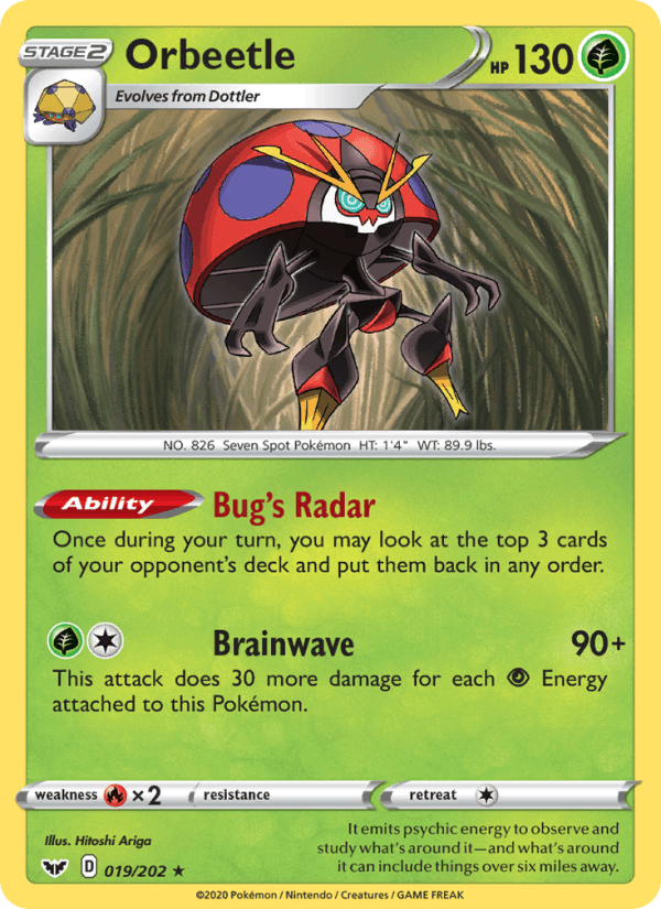 Orbeetle - Sword & Shield 019/202