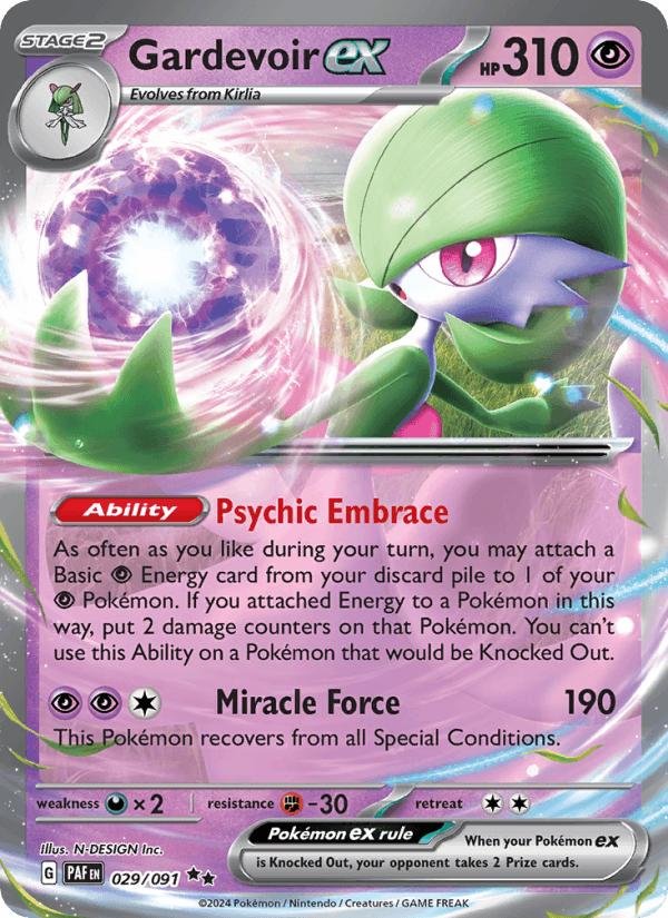 Gardevoir ex - Paldean Fates 029/091
